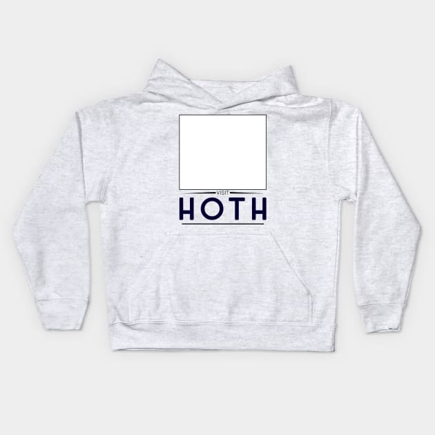 Visit Hoth! (For light shirts) Kids Hoodie by Catlore